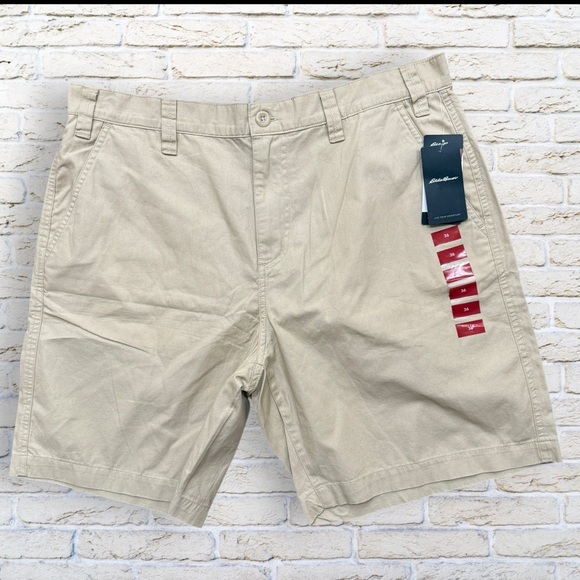 NWT Eddie Bauer Mens Short Safari Size 36 Flat Front - Picture 3 of 6